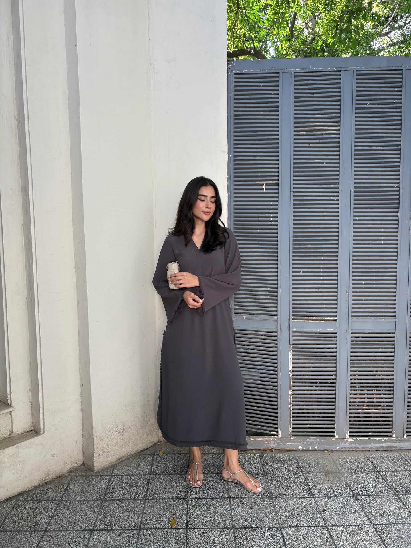CHARCOAL DHAAGA SET | Sak Atelier