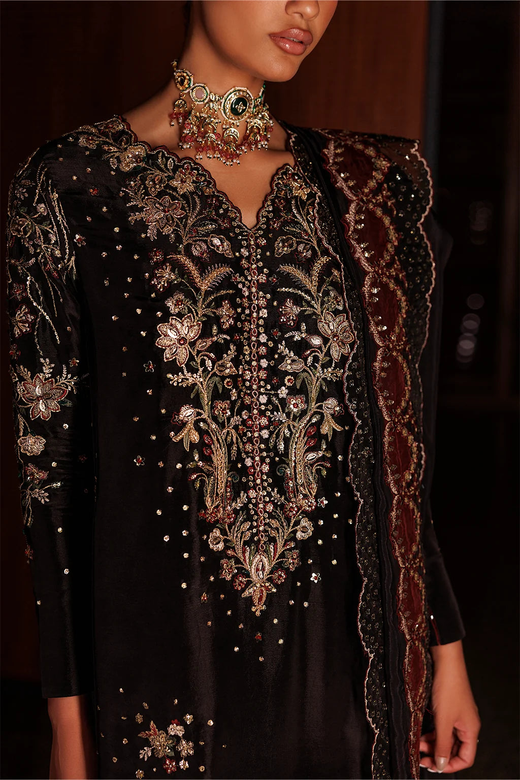 UE-716 Embroidered Ramen Silk | Festive Formals ‘26 | Iznik