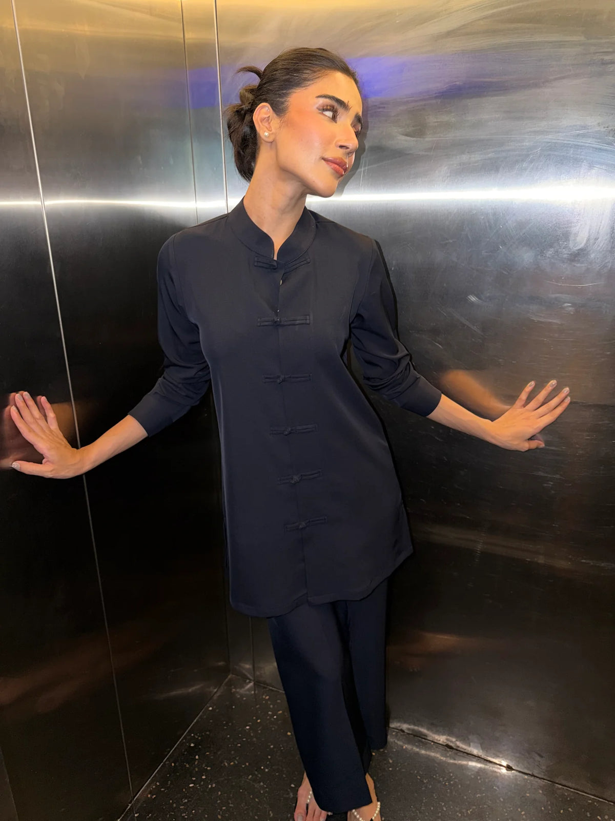 NAVY MANDARIN SET |NEW IN | SAK ATELIER