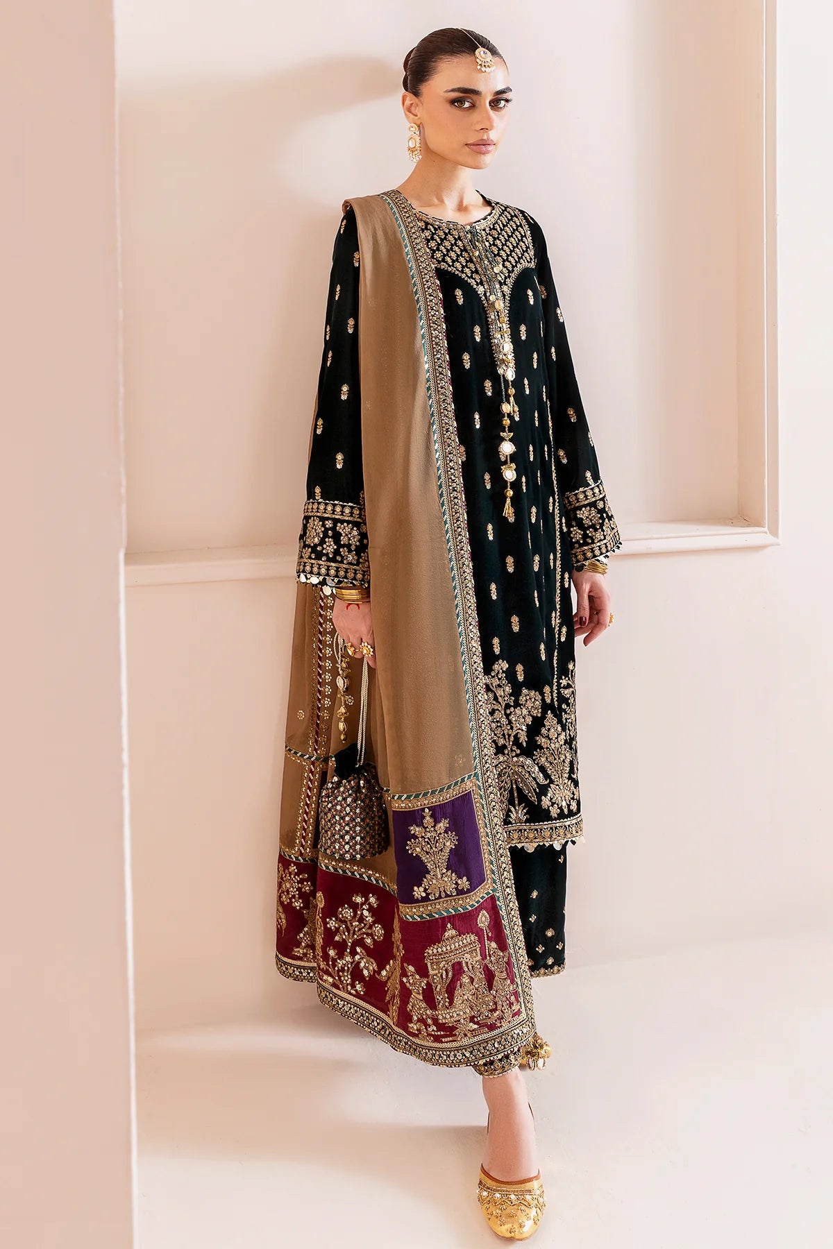 JZ-CVF-D01-0 | EMBROIDERED VELVET FORMAL | Jazmin