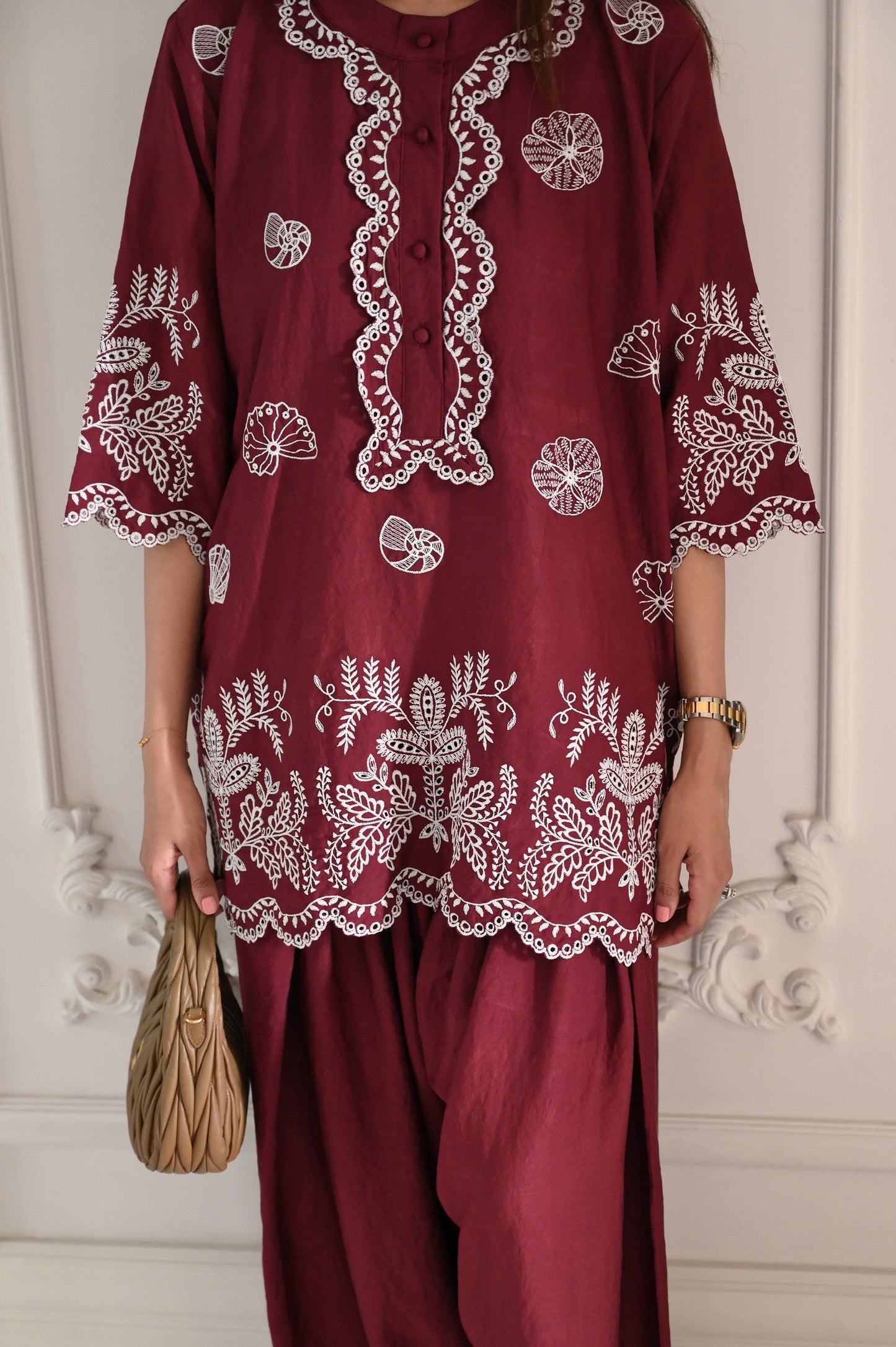 Moncheri Burgundy Set | La Pret