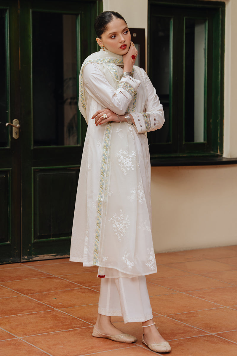 MOON FLOWER-2 PC (SHIRT & DUPATTA) | Cross Stitch RTW