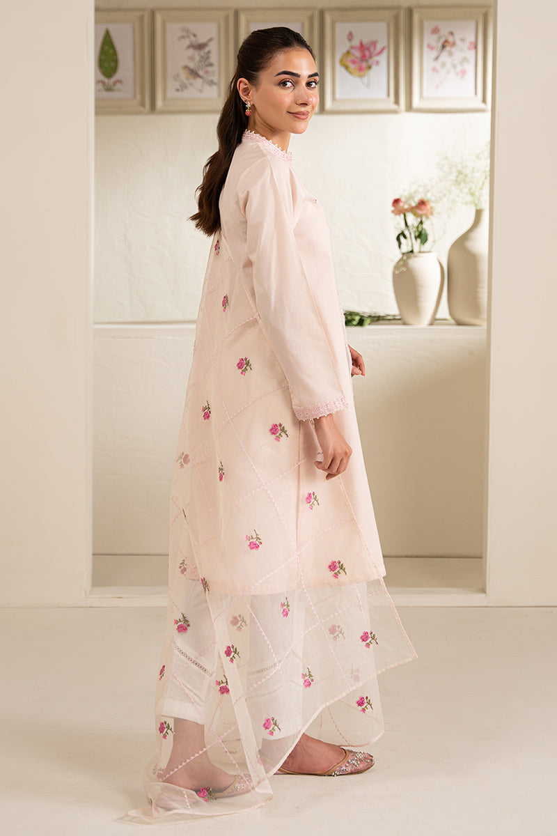 BLUSH BLOSSOM-2 PC (SHIRT & DUPATTA) | Cross Stitch RTW