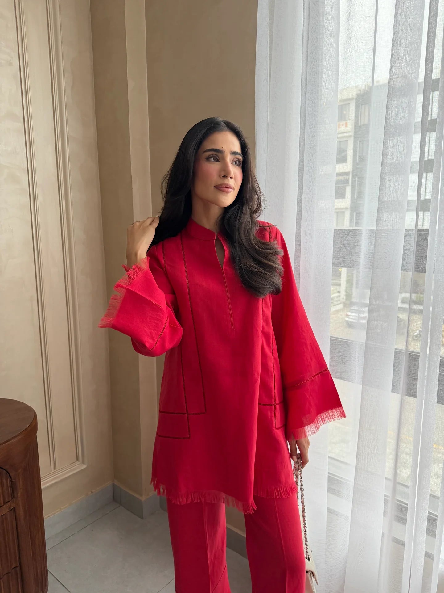 POPPY RED NEW CARLO | Sak Atelier