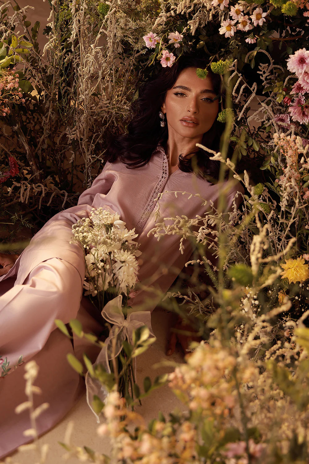 Dusty Blush | Pret Essentials - Embroidered Co-Ord Sets | Sahar