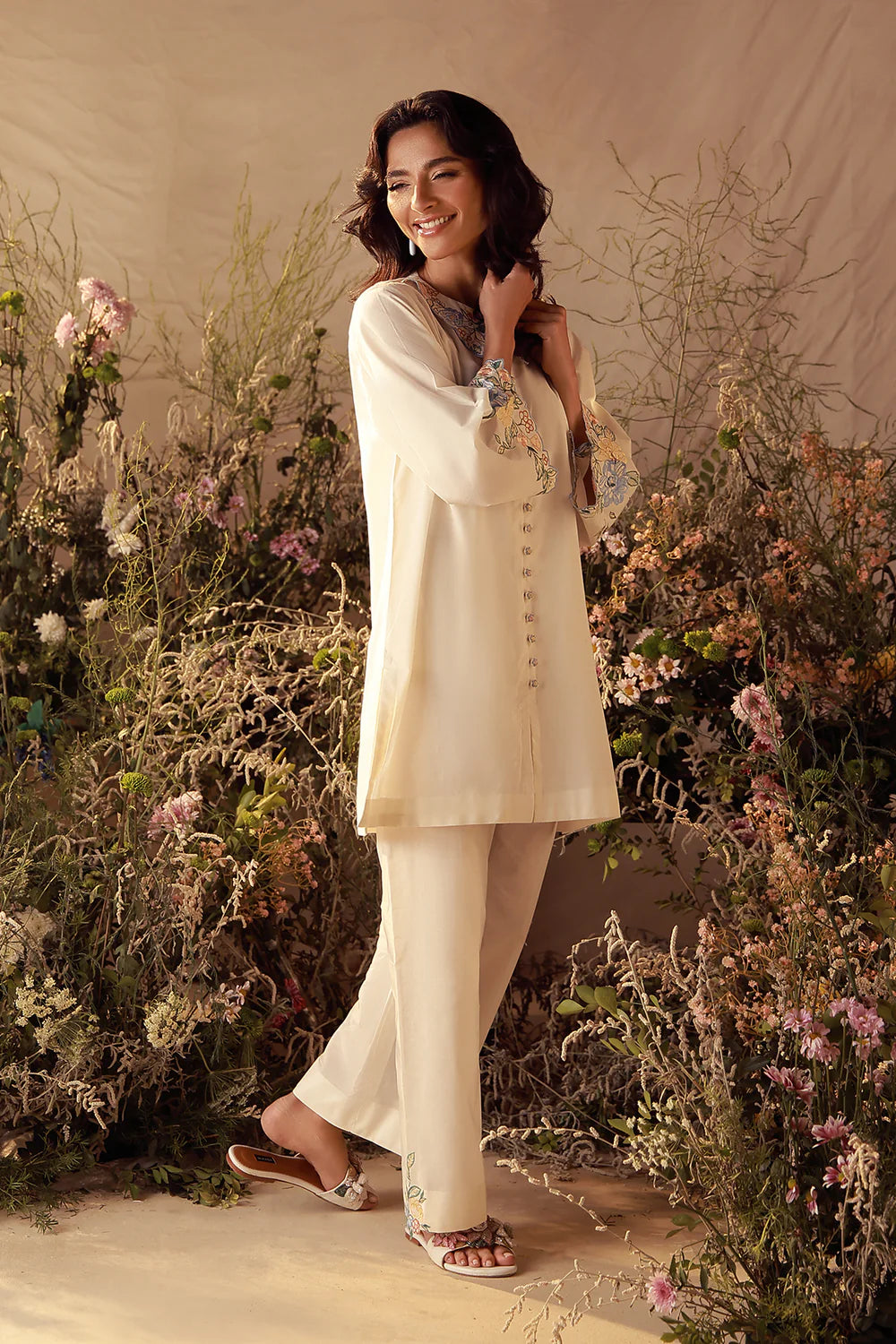 Daisy | Pret Essentials - Embroidered Co-Ord Sets | Sahar