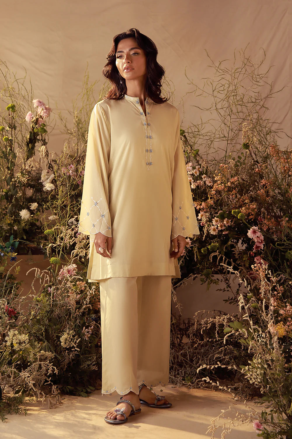 Zinnia | Pret Essentials - Embroidered Co-Ord Sets | Sahar