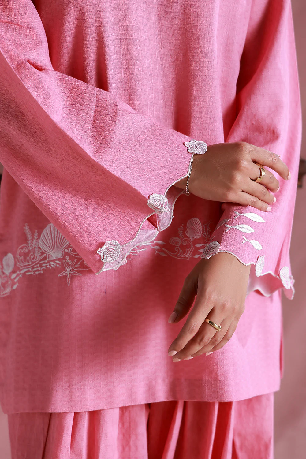 Pink Petal | Pret Essentials - Embroidered Co-Ord Sets | Sahar