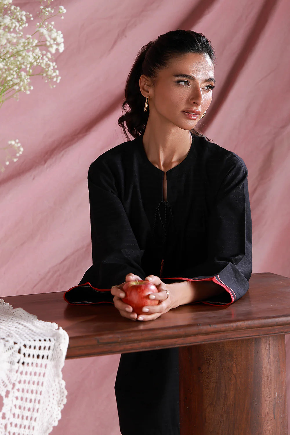 Midnight Rose | Pret Essentials - Embroidered Co-Ord Sets | Sahar