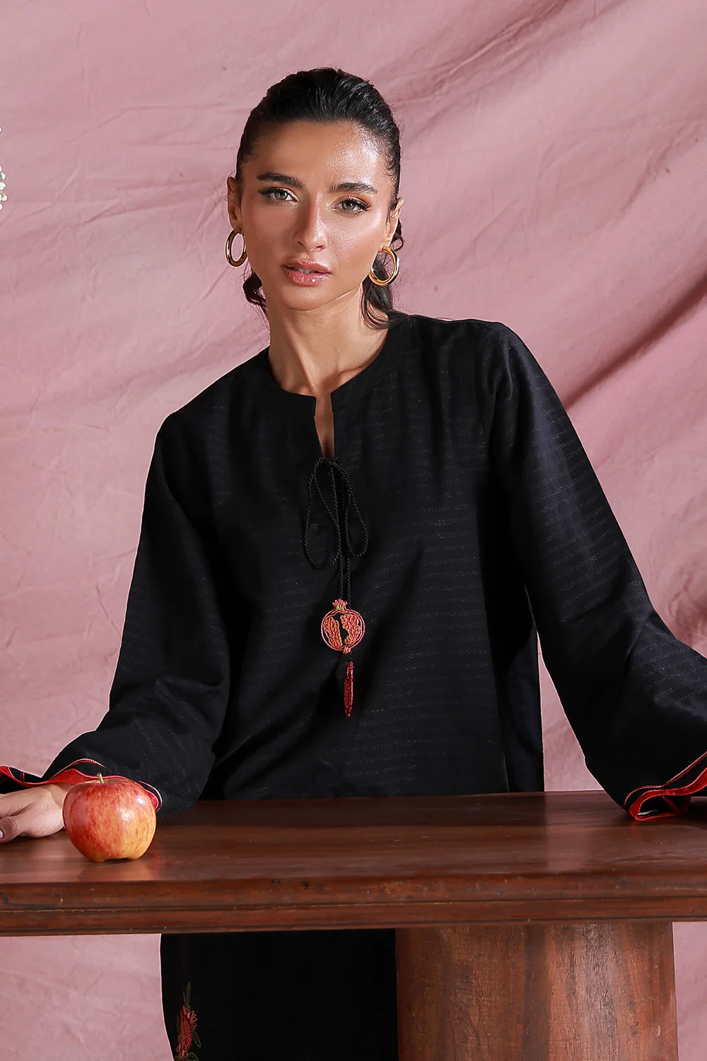 Midnight Rose | Pret Essentials - Embroidered Co-Ord Sets | Sahar