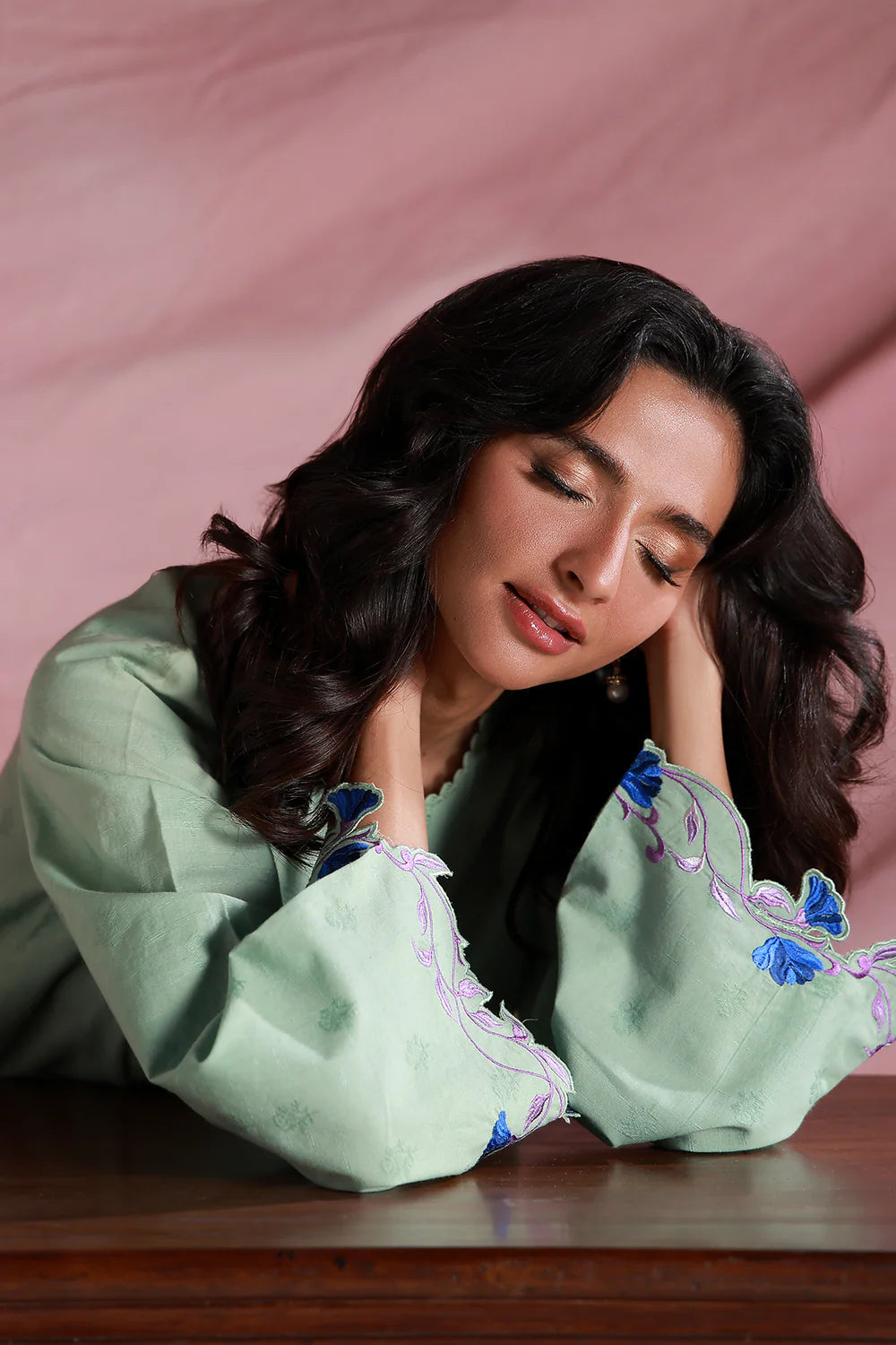 Mint Whisper | Pret Essentials - Embroidered Co-Ord Sets | Sahar
