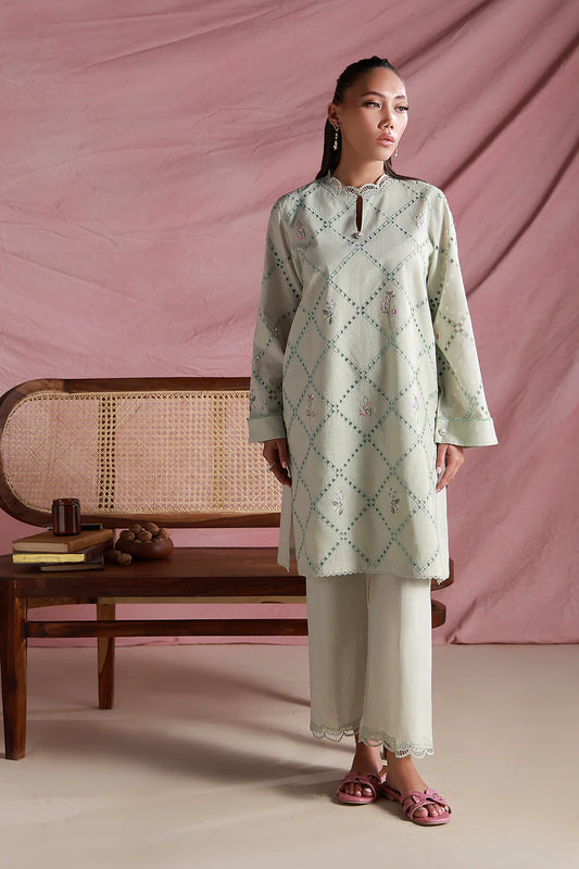 Verdant Lattice | Pret Essentials - Embroidered Co-Ord Sets | Sahar