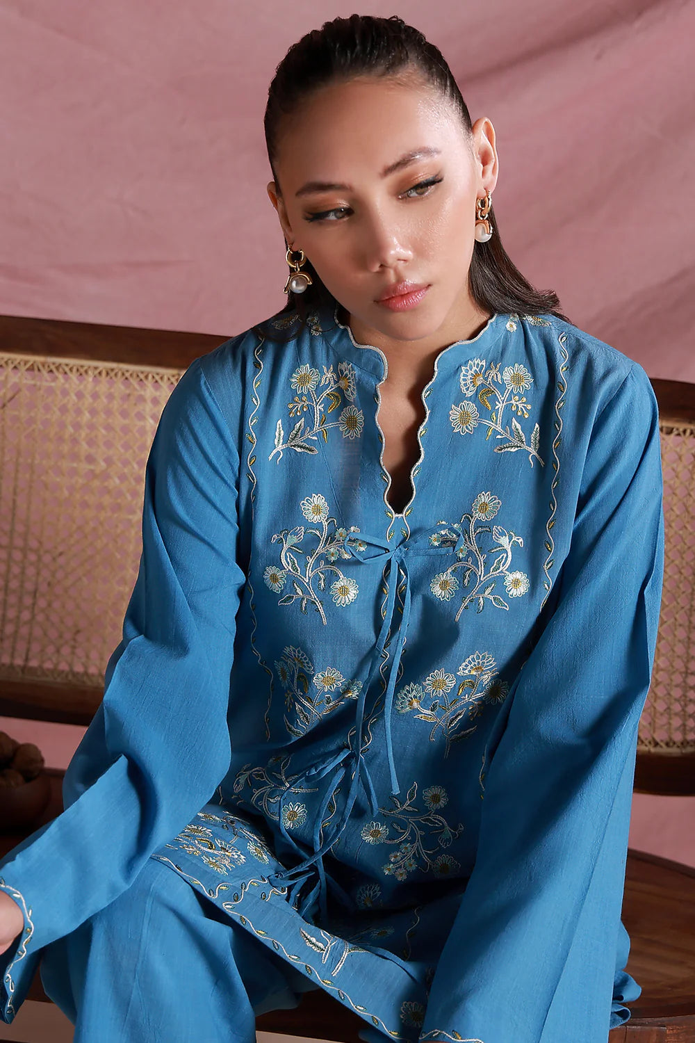 Bluebell Relic | Pret Essentials - Embroidered Co-Ord Sets | Sahar