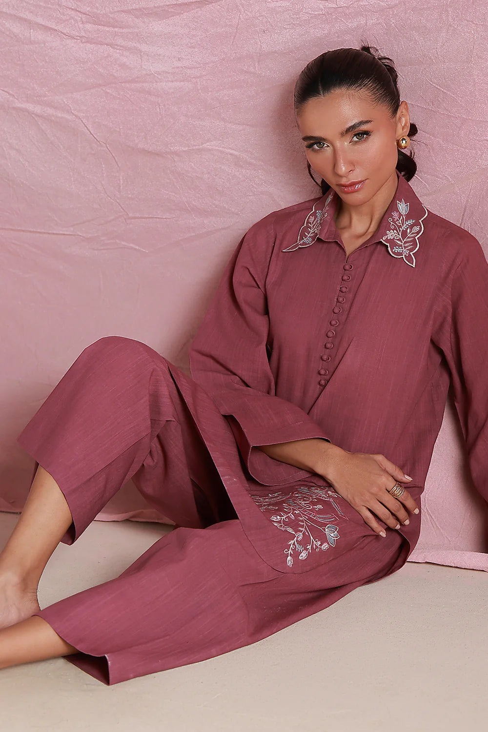 Mulberry Muse | Pret Essentials - Embroidered Co-Ord Sets | Sahar