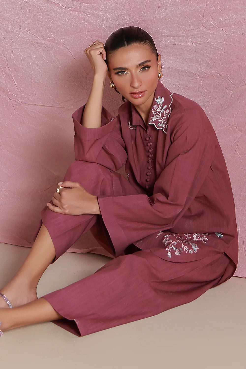 Mulberry Muse | Pret Essentials - Embroidered Co-Ord Sets | Sahar