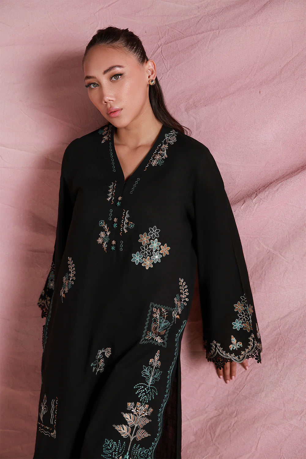 Midnight Afsana | Pret Essentials - Embroidered Co-Ord Sets | Sahar