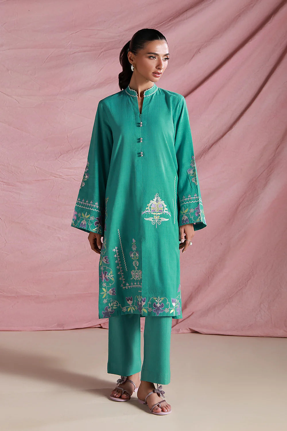 Jade Chronicle | Pret Essentials - Embroidered Co-Ord Sets | Sahar