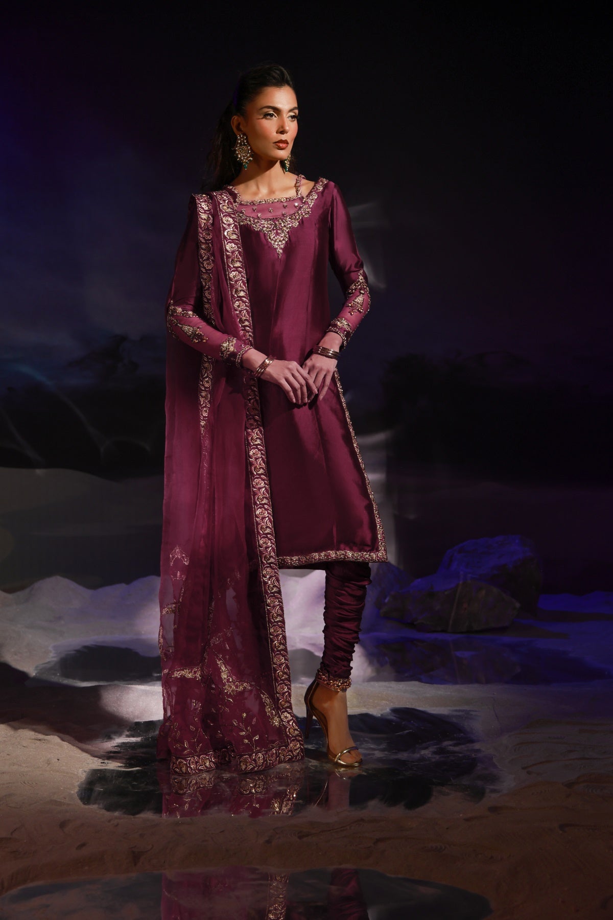 Plum | Mirage | Wajahat Mansoor