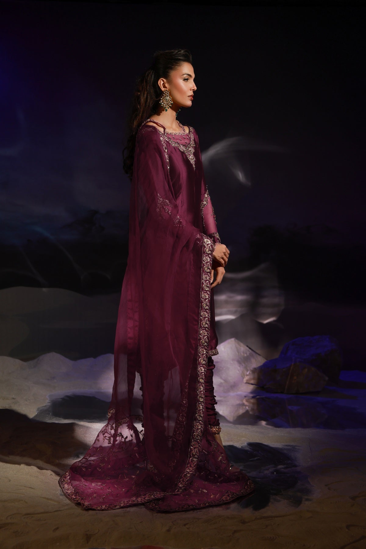 Plum | Mirage | Wajahat Mansoor