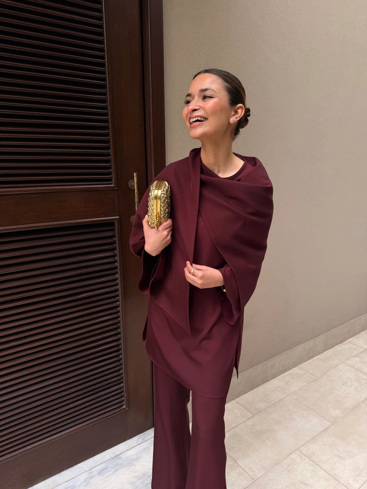 BURGUNDY DRAPE SET | Sak Atelier