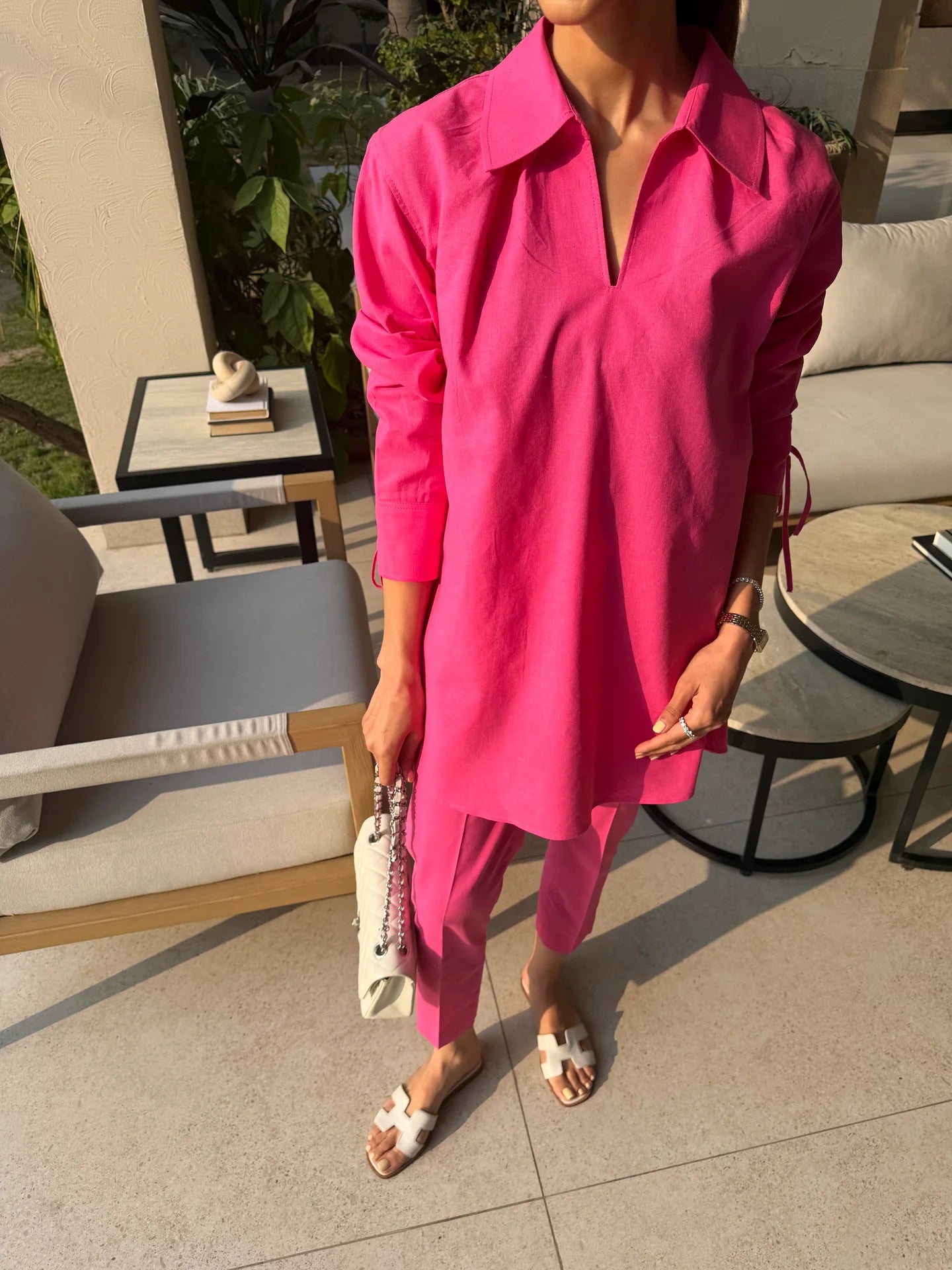 Hot Pink Bow Set | Sak Atelier