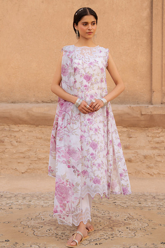LILAC HINT-3PC PRINTED LAWN SUIT | Cross Stitch