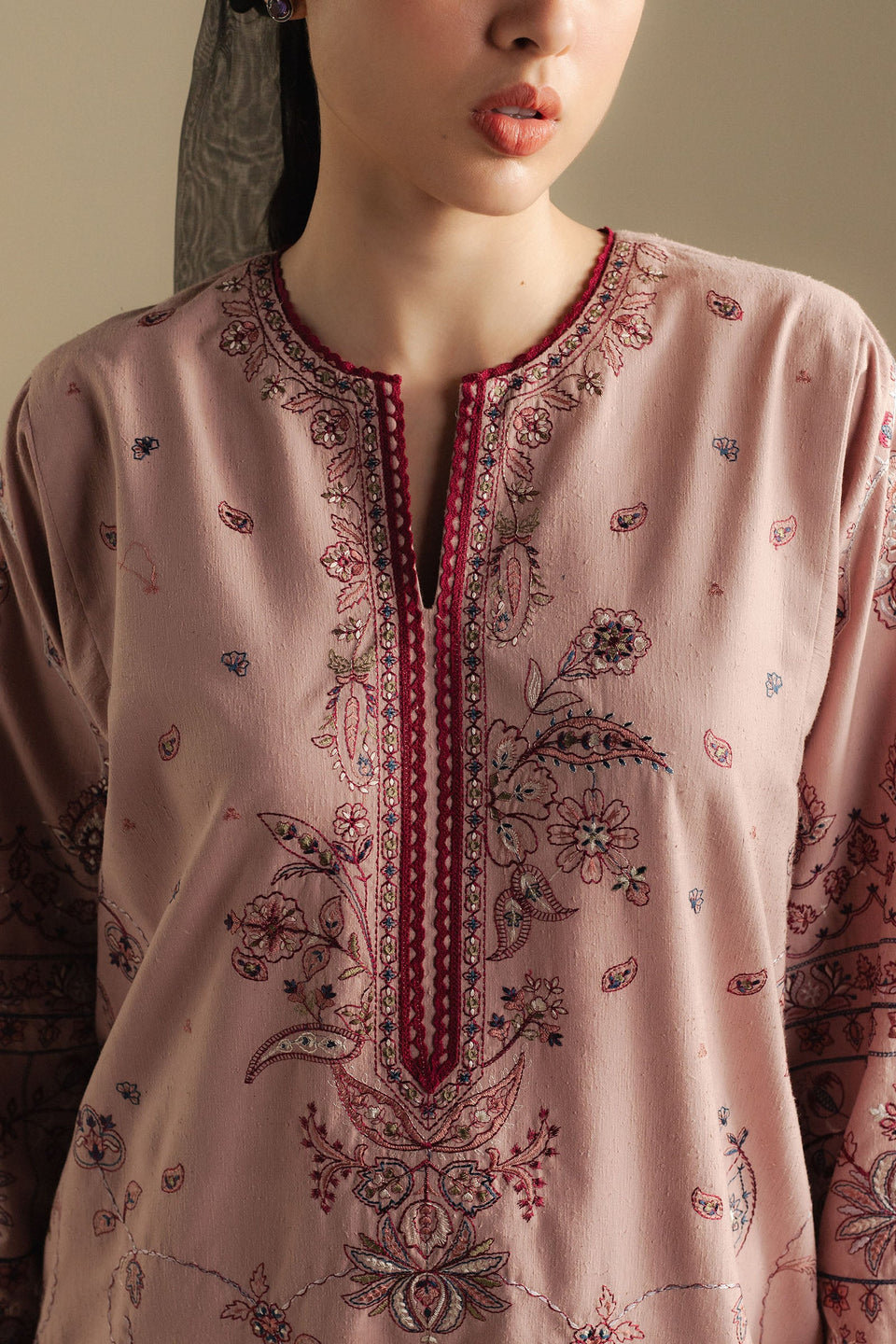 BLOOM-6A | Coco Winter Unstitched’25 | Zara Shahjahan
