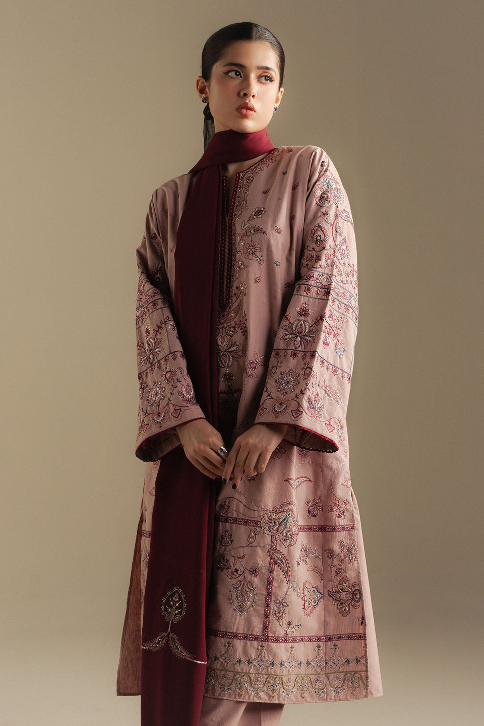 BLOOM-6A | Coco Winter Unstitched’25 | Zara Shahjahan