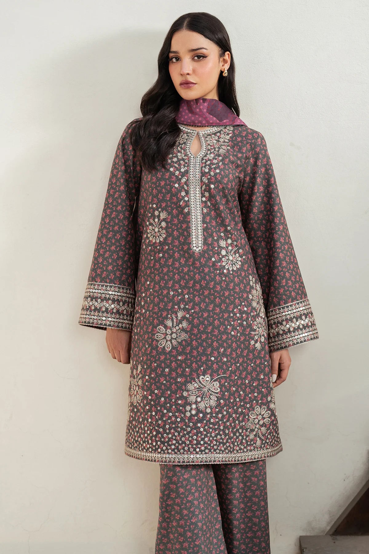 JZ-UW-D0112-0 | EMBROIDERED PREMIUM VISCOSE | Jazmin