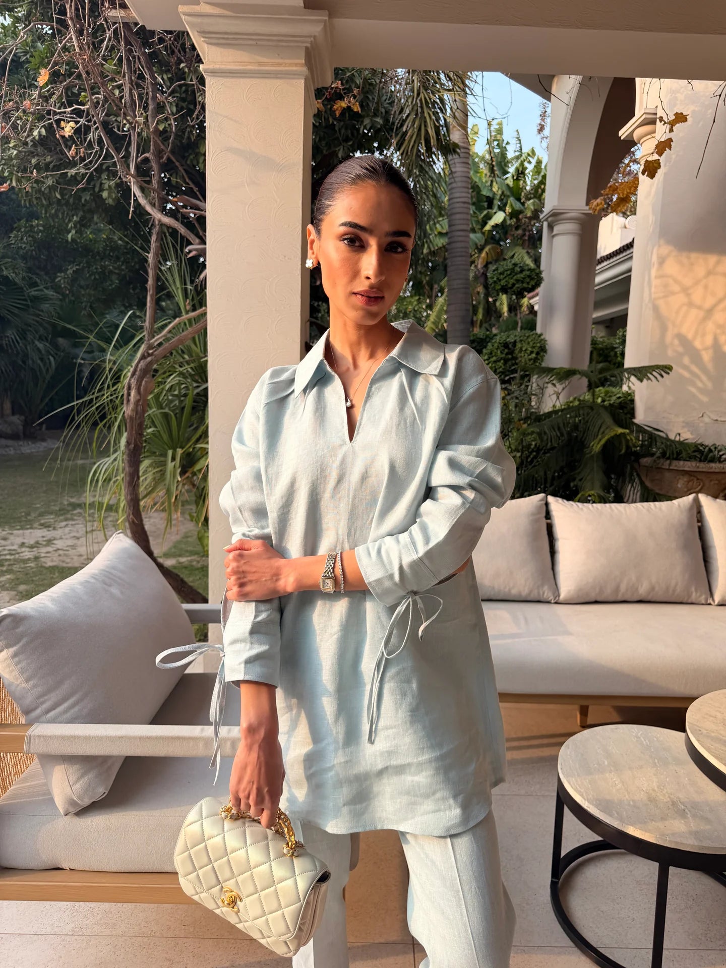 Blue Bow Set | Sak Atelier