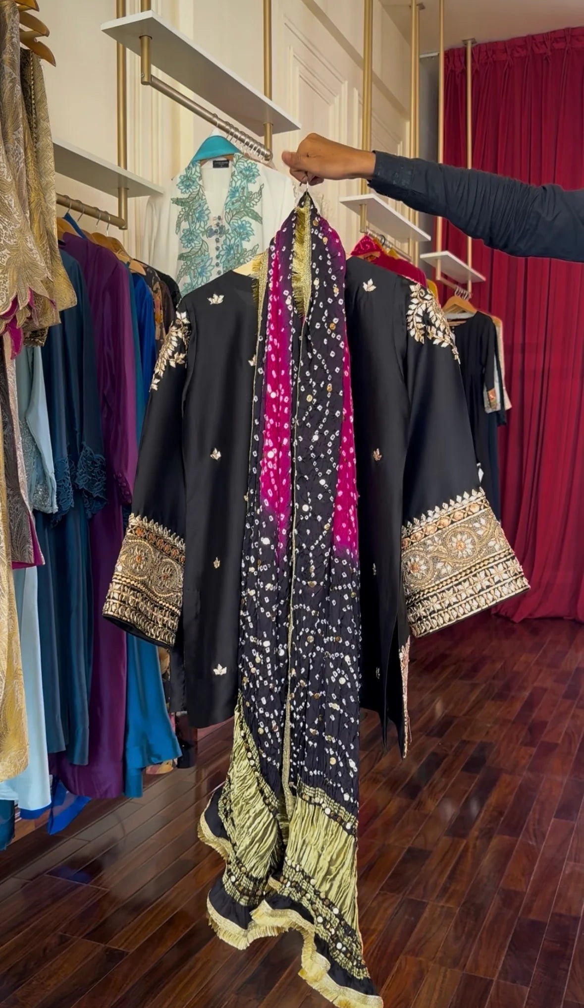 The Gotta Set- Black | Zainab Shamsi Studio
