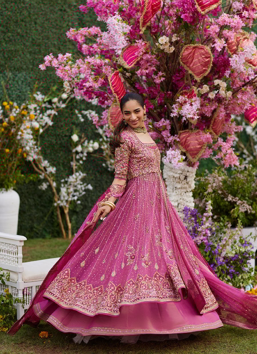 Inara Candy Pink Kalidaar | FARAH TALIB AZIZ