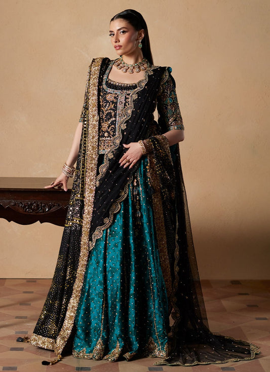 Jorja Short Shirt With Lehenga | Farah Talib Aziz