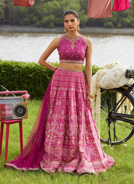 Orchid Lehnga Choli | Mayna Festive Luxe Pret '25 | FARAH TALIB AZIZ