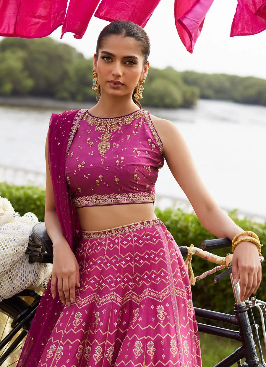 Orchid Lehnga Choli | Mayna Festive Luxe Pret '25 | FARAH TALIB AZIZ