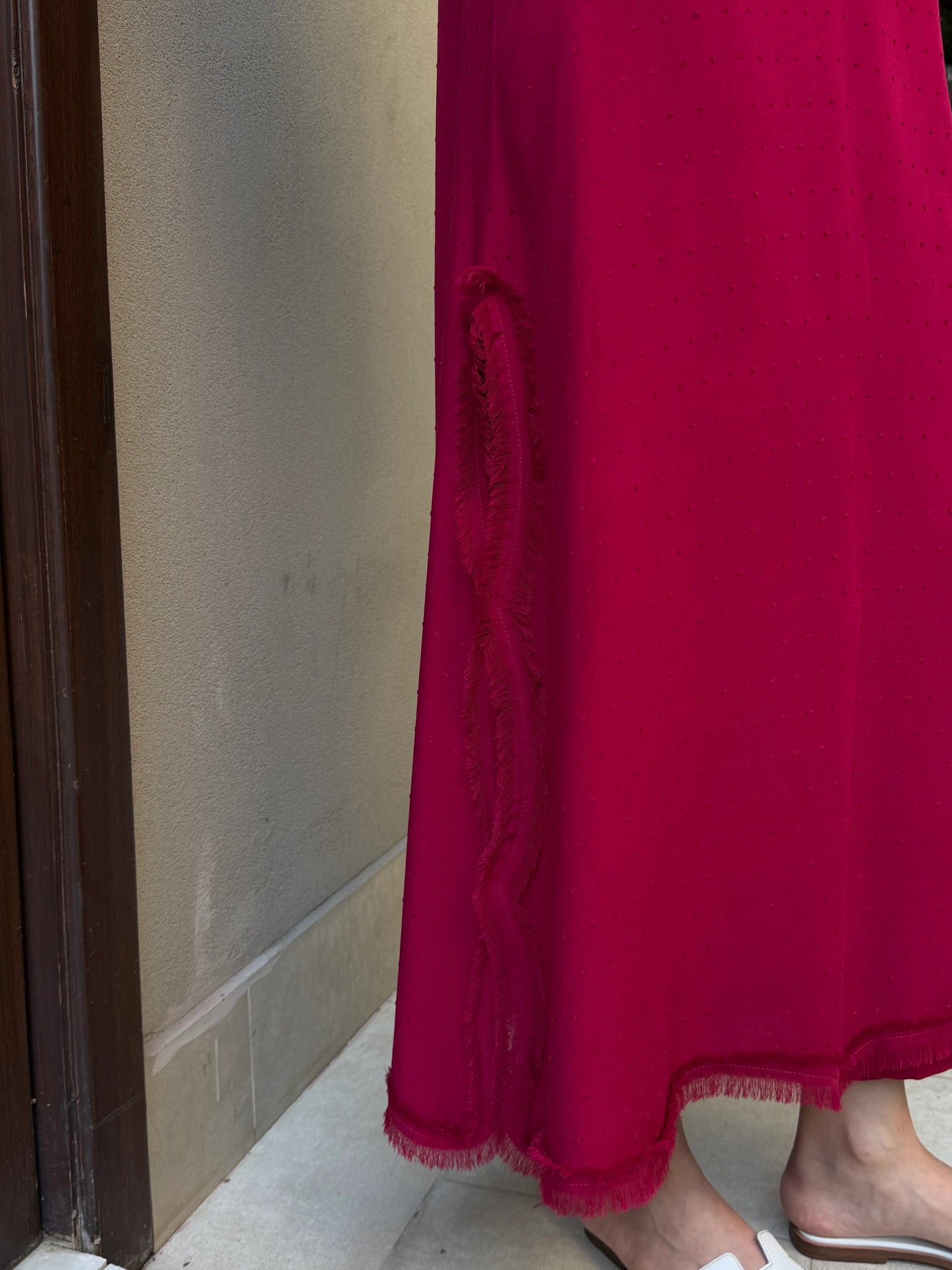 BERRY RED SWISS VOILE SABLE SET | Sak Atelier