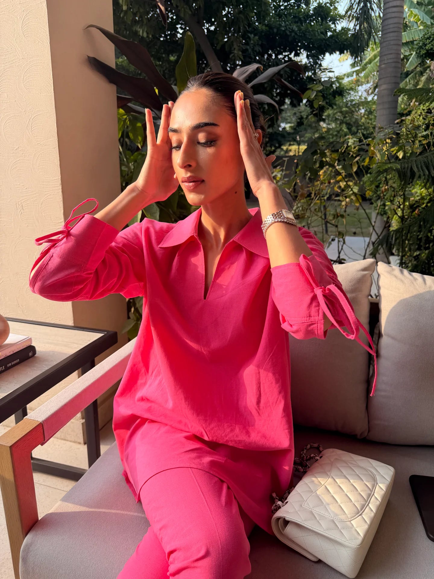 Hot Pink Bow Set | Sak Atelier