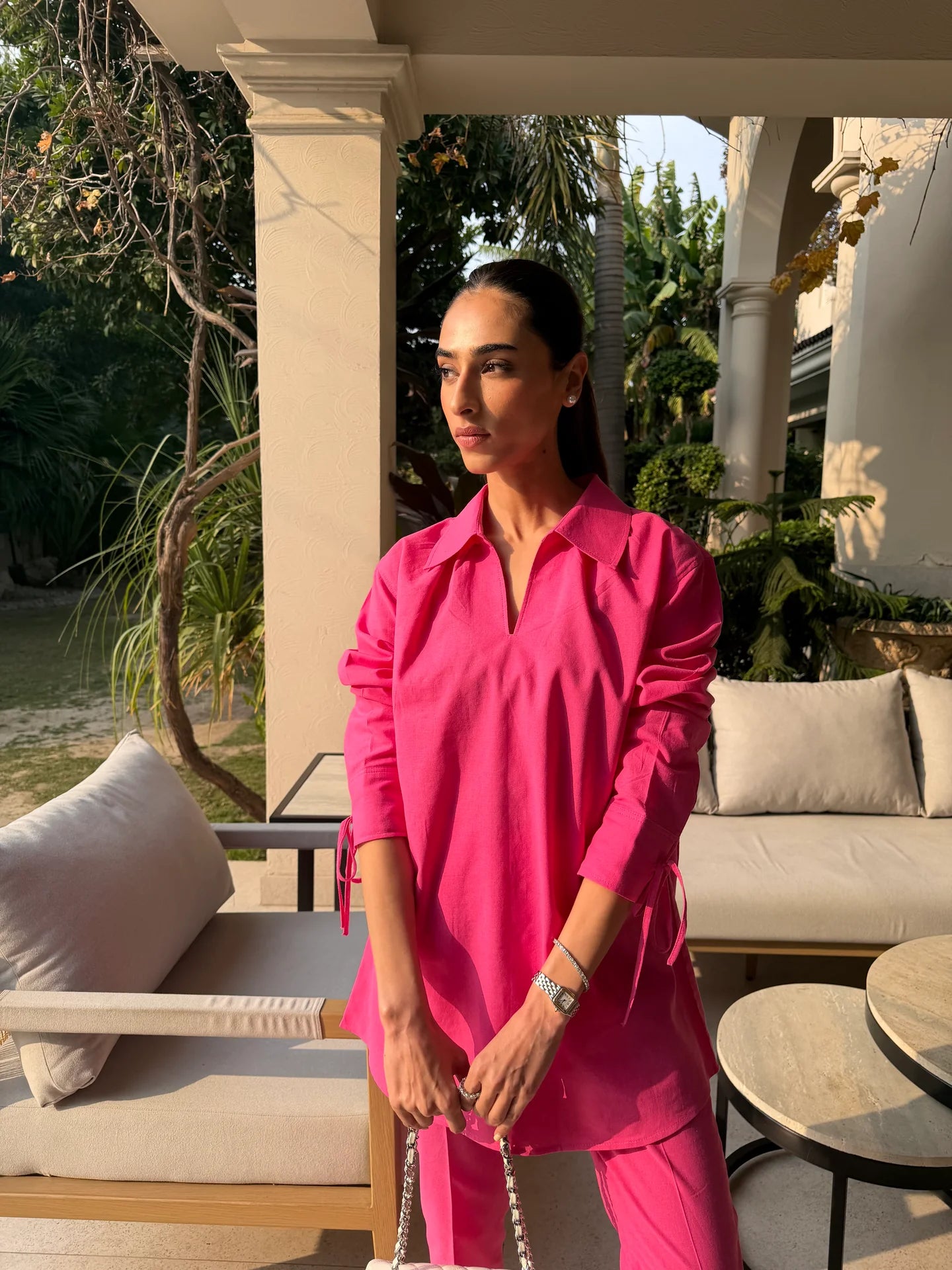 Hot Pink Bow Set | Sak Atelier