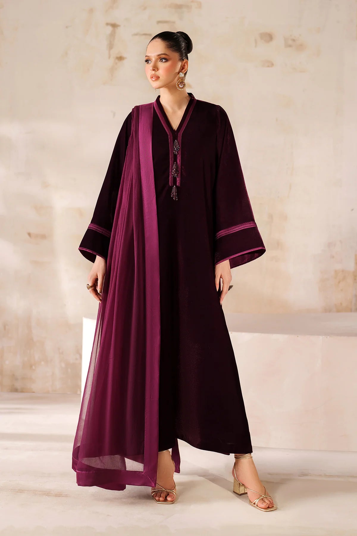 SOLID VELVET SUIT EN-1215 | Baroque