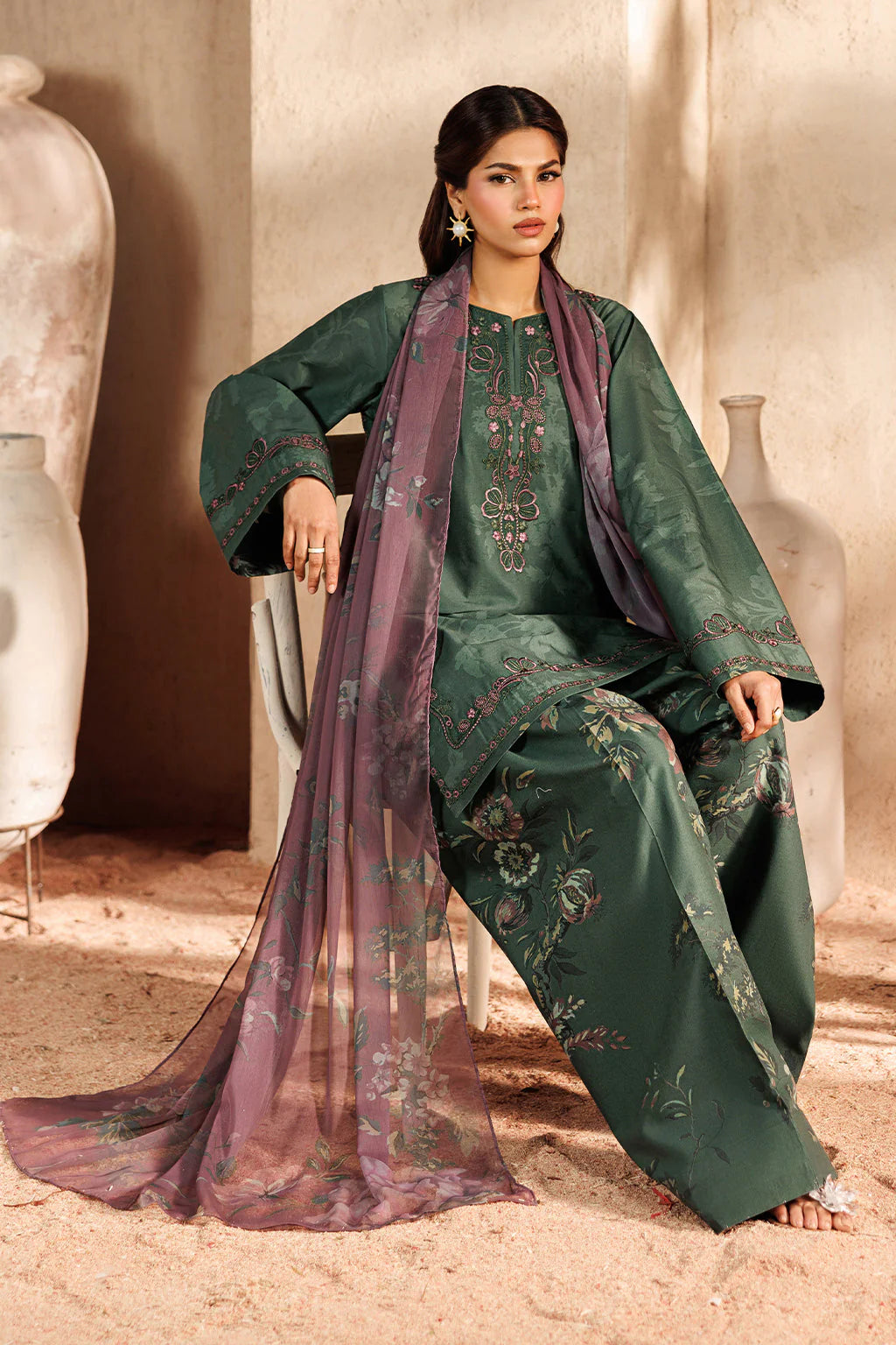 UE-668 Printed Lawn | Iznik