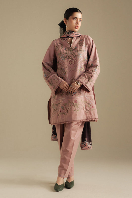 CORAL-4A | Coco Winter Unstitched’25 | Zara Shahjahan