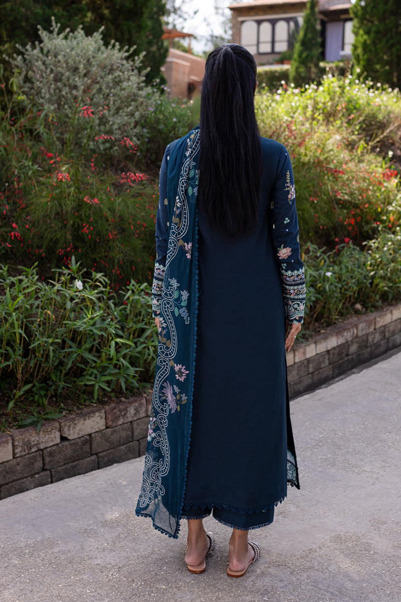 QM-01 BLEU | Qline by Qalamkar Lawn 2025