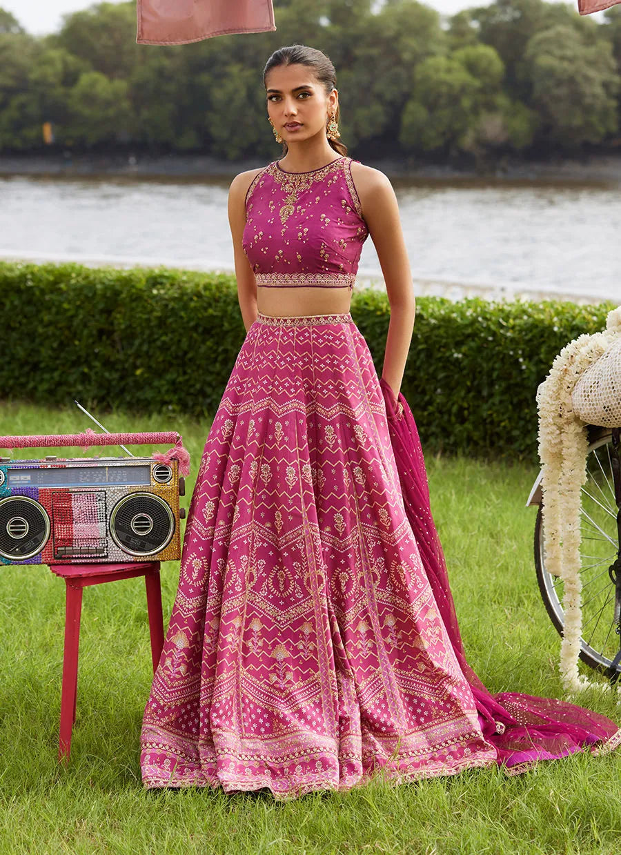 Orchid Lehnga Choli | Mayna Festive Luxe Pret '25 | FARAH TALIB AZIZ
