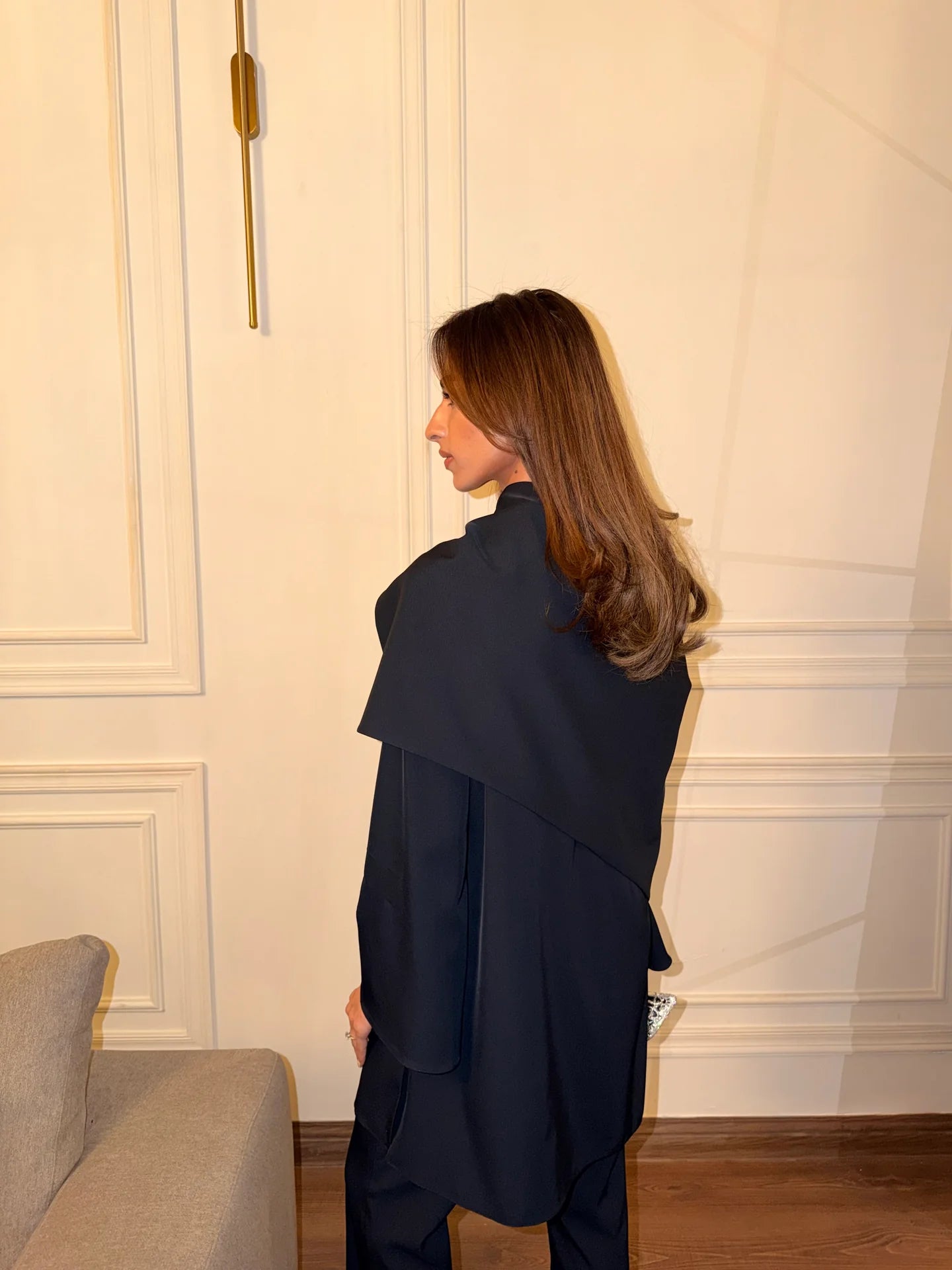 Navy Drape Set | Sak Atelier
