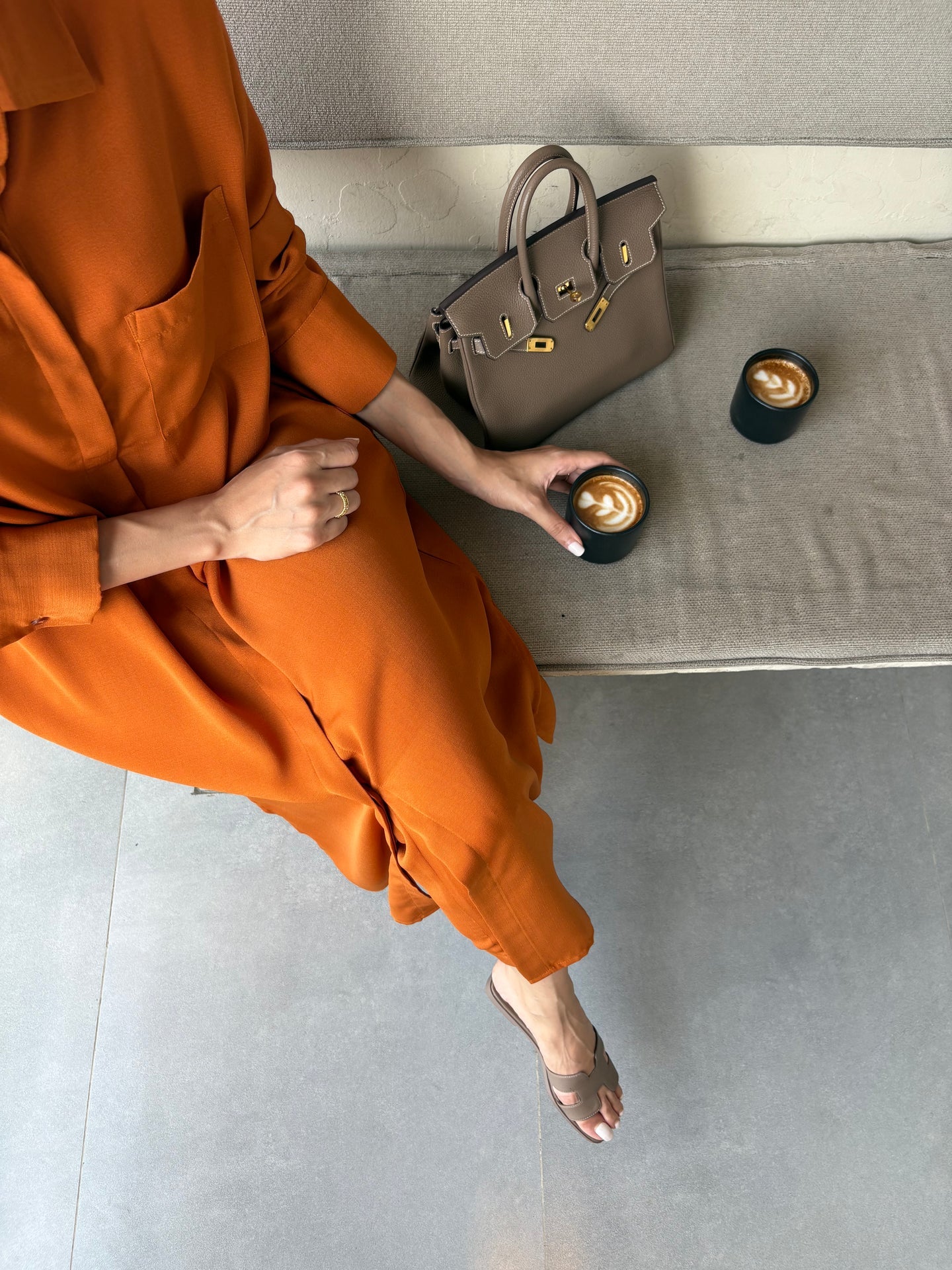 BURNT ORANGE TRAVEL SET | Sak Atelier