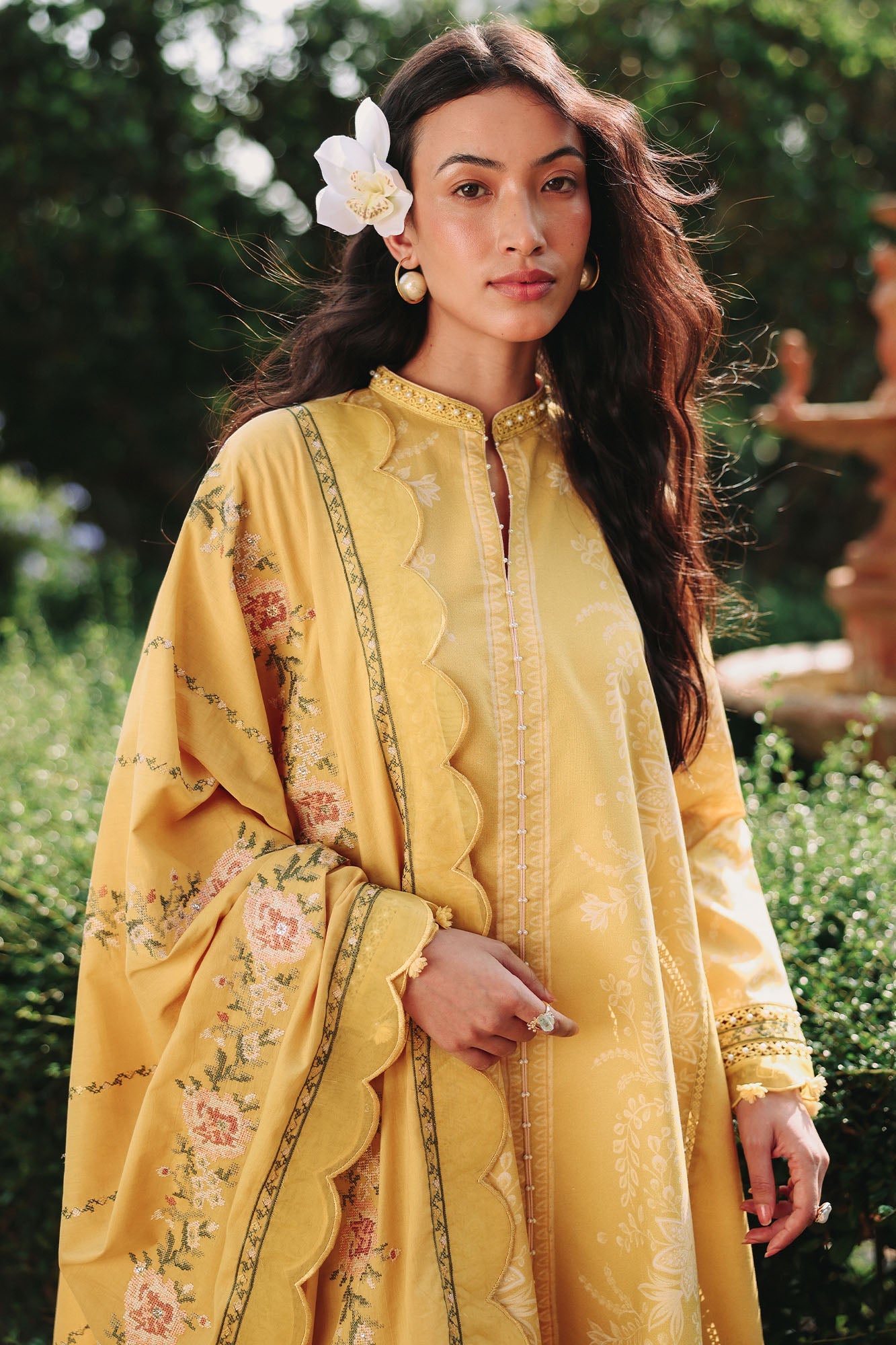 Petal Drapes| Eid Lawn Edit II '26 | Cross Stitch