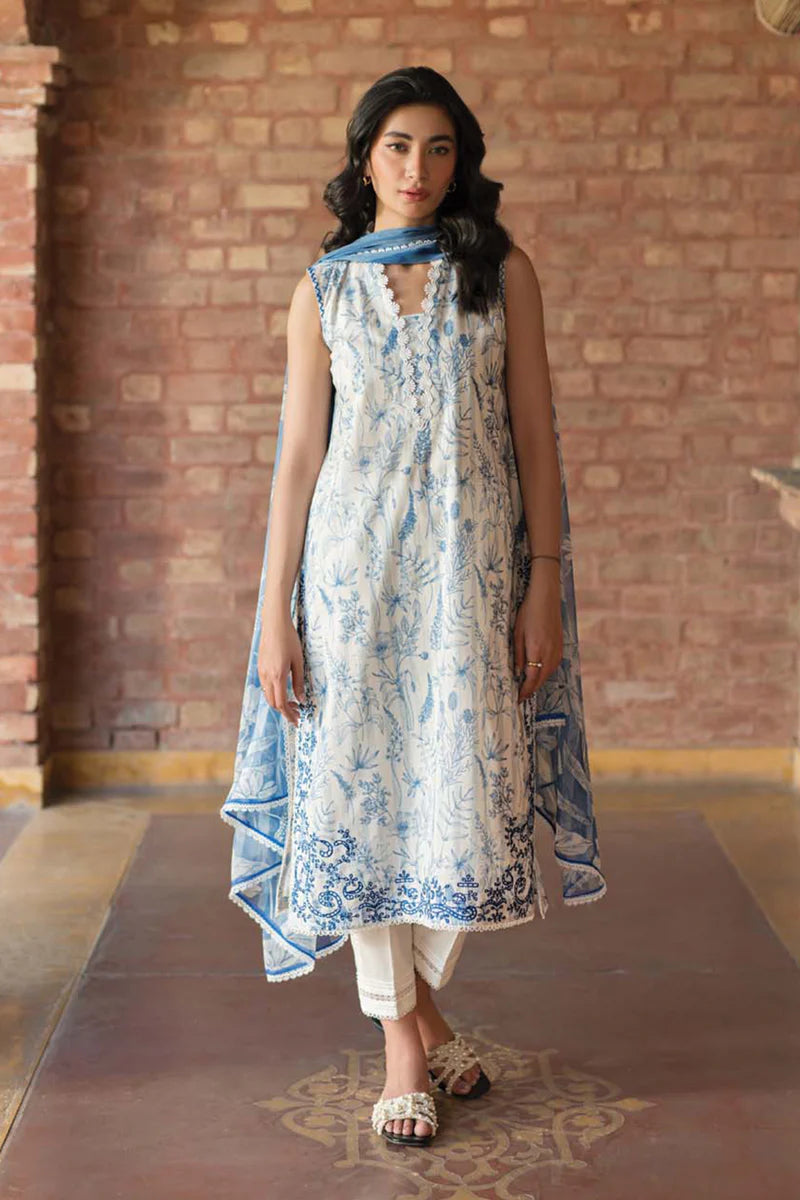 Sahar Unstitched Lawn | S24-EL-V2-01