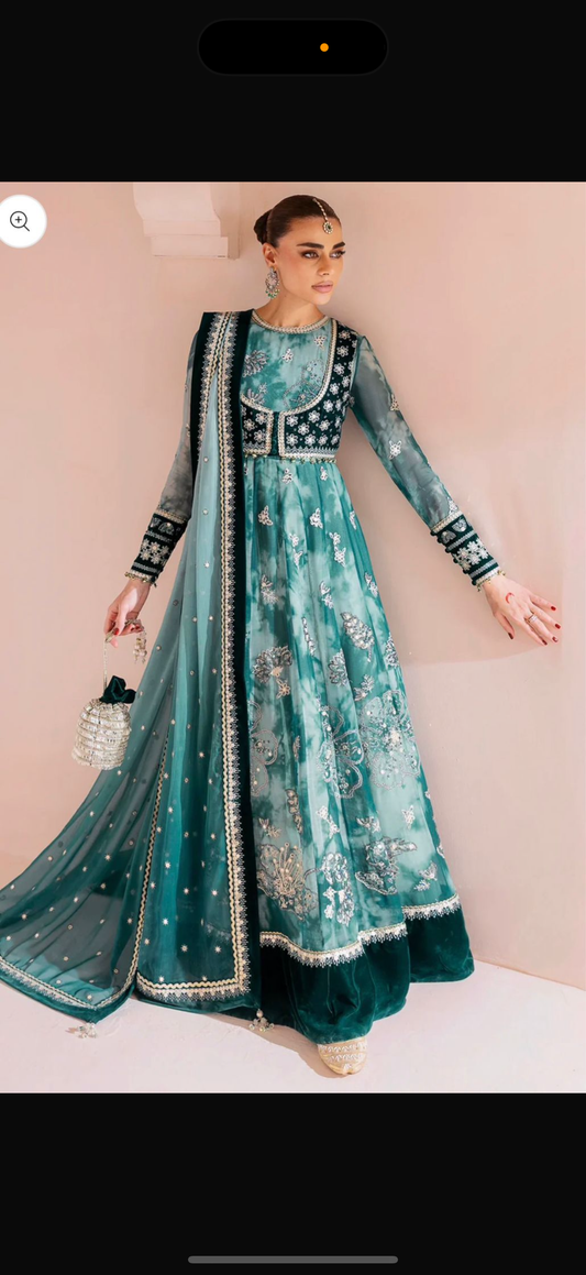 EMBROIDERED VELVET FORMAL CVF D-06| Jazmin