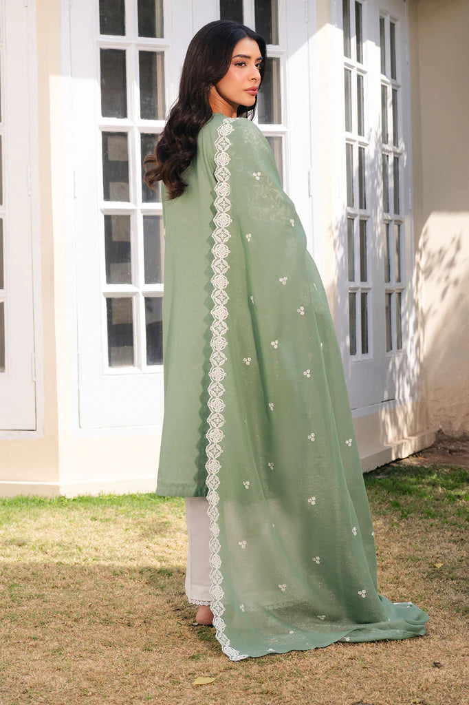 MOSS LUXE-2PC (SHIRT & DUPATTA) | EXCLUSIVE PRET | Cross Stitch