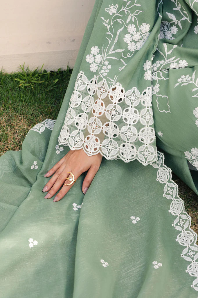 MOSS LUXE-2PC (SHIRT & DUPATTA) | EXCLUSIVE PRET | Cross Stitch